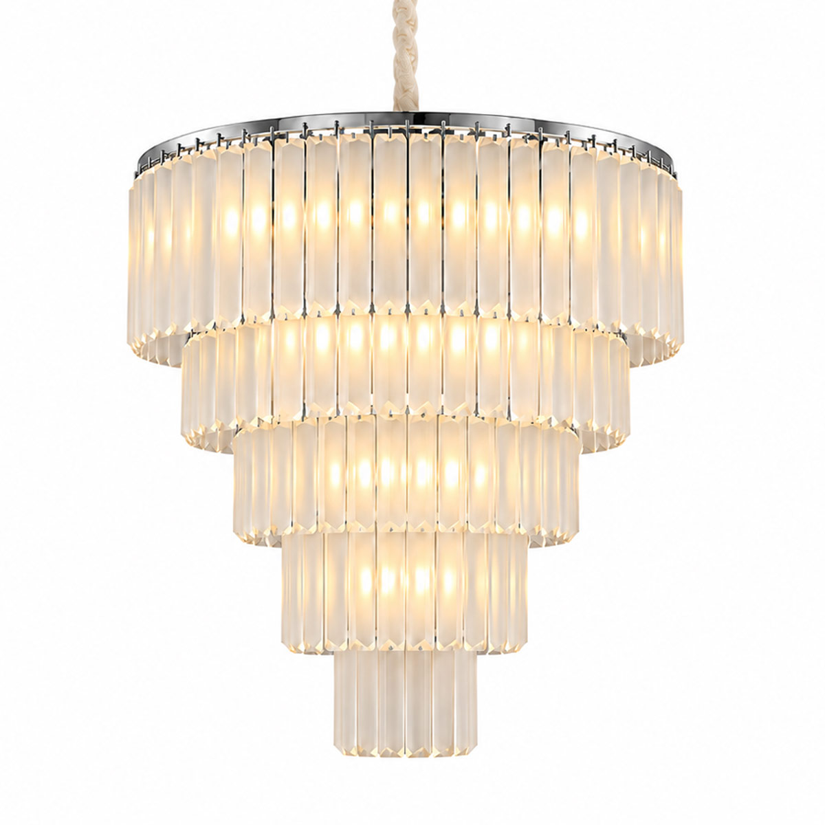 Marinello Round Tier Crystal Chandelier