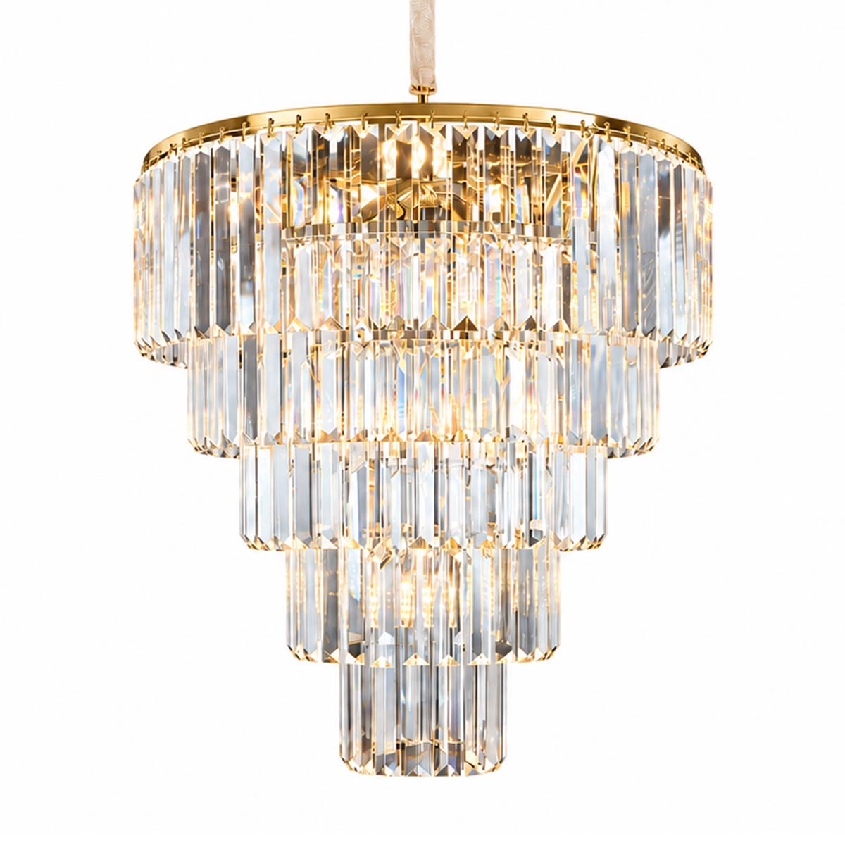 Marinello Round Tier Crystal Chandelier