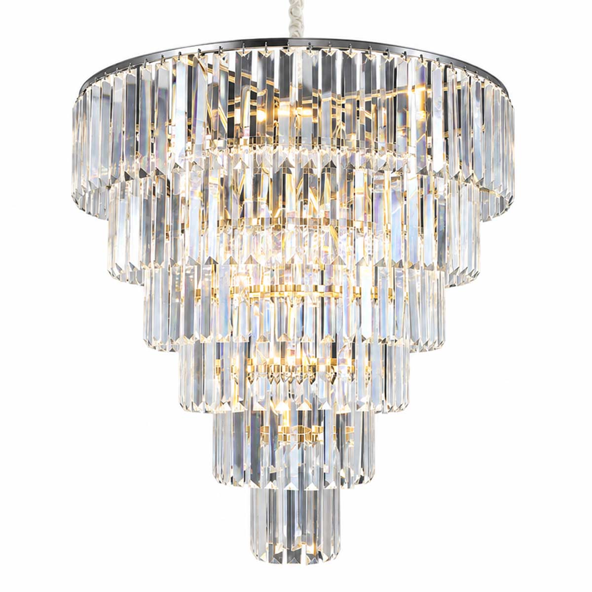 Marinello Round Tier Crystal Chandelier