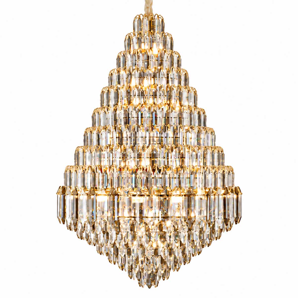 Mumbai Crystal Chandelier with 66 Lights
