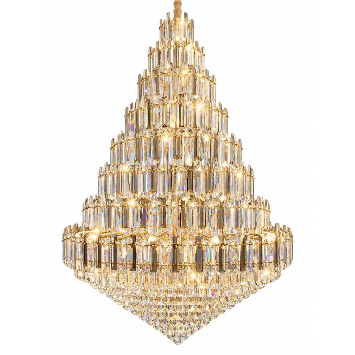 Sorreno Crystal Chandelier with 24 Lights - 800mm,  Gold