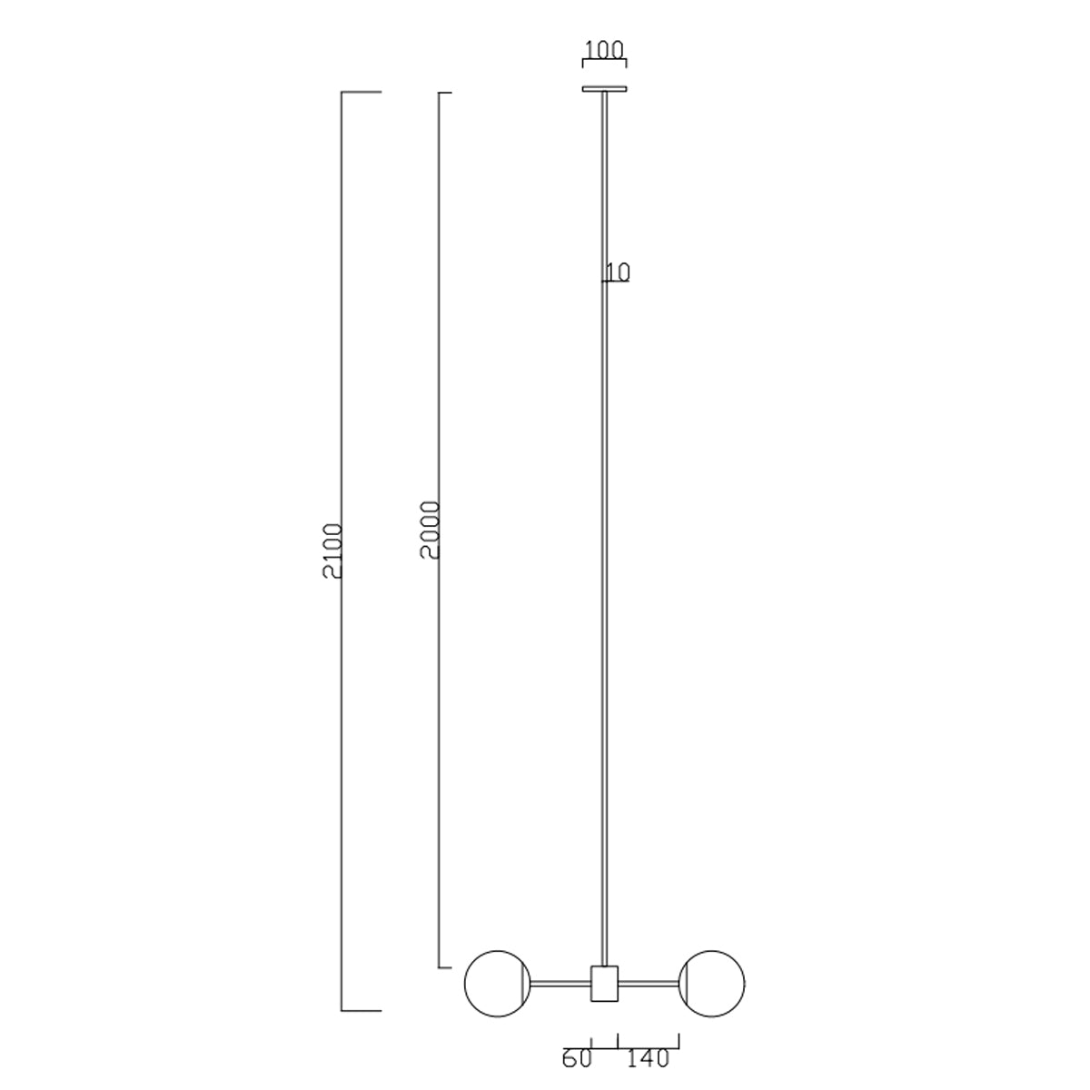 Speros 6 Light Glass Sphere Round Pendant