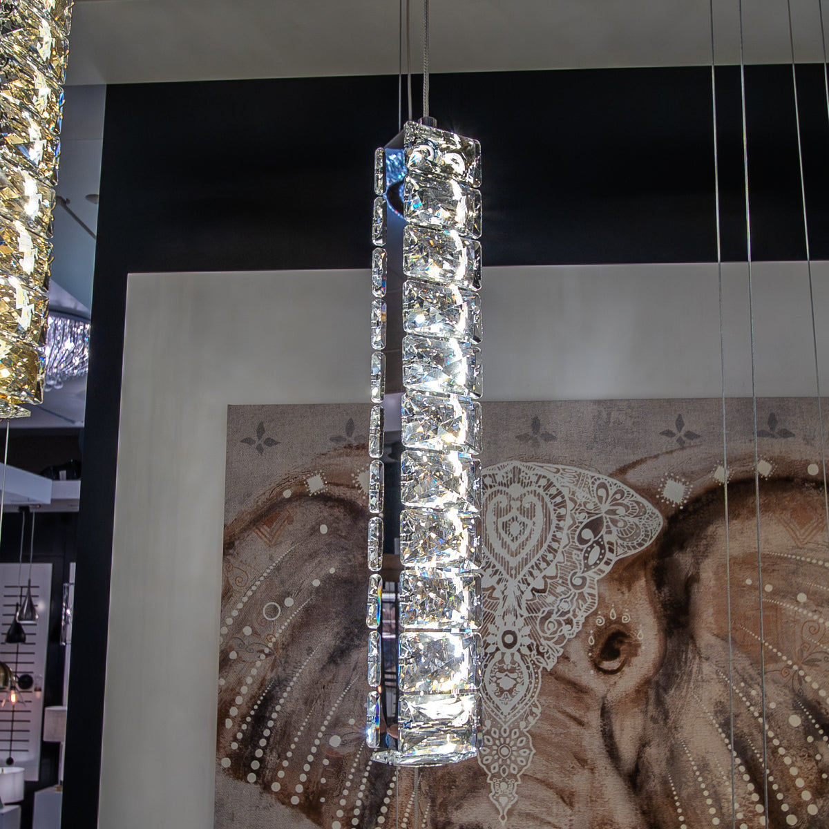 Trechizio Single LED Crystal Pendant Light