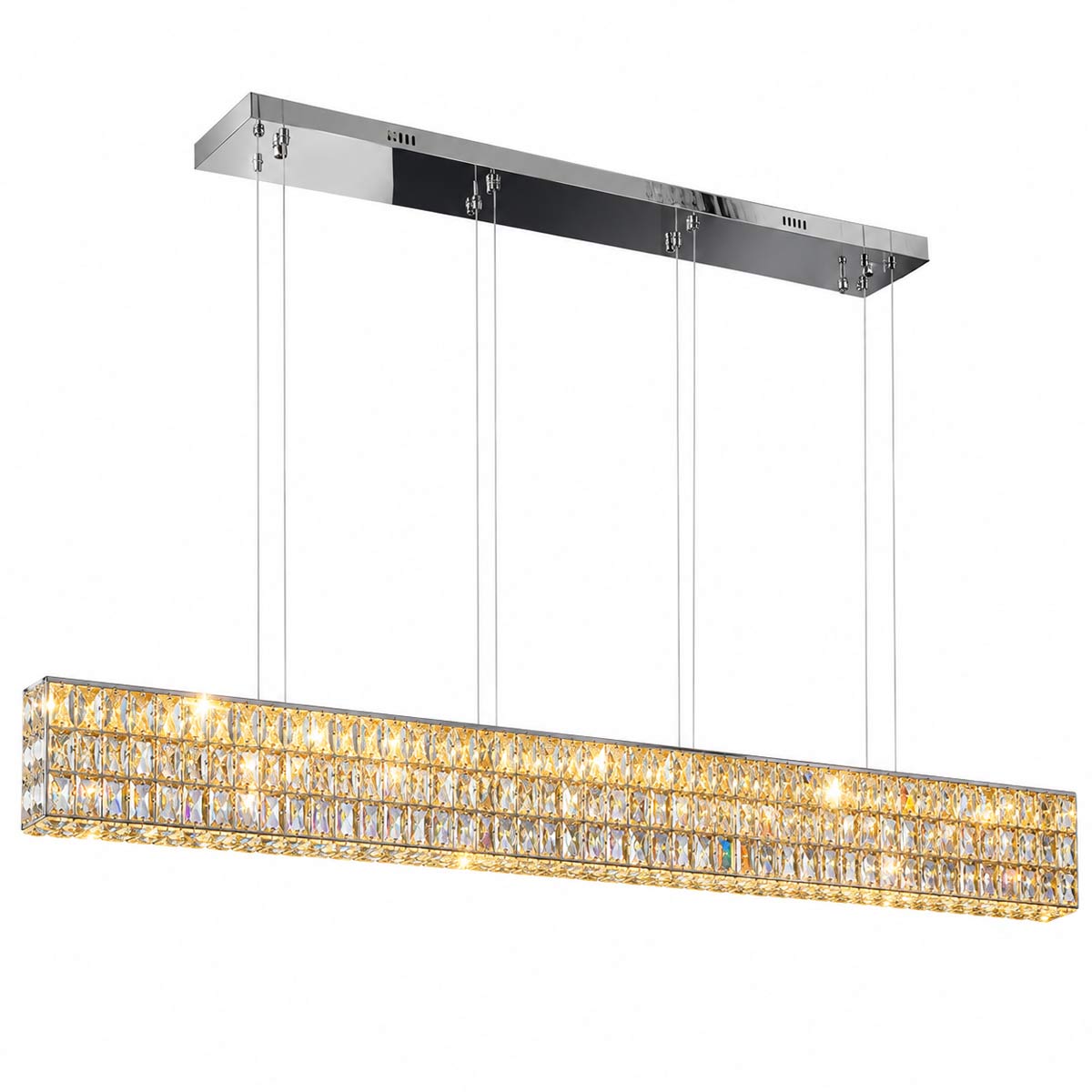 Vienna Linear Rectangular Crystal Pendant