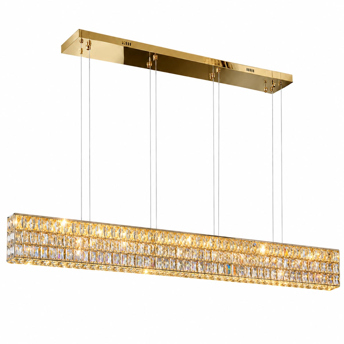 Vienna Linear Rectangular Crystal Pendant