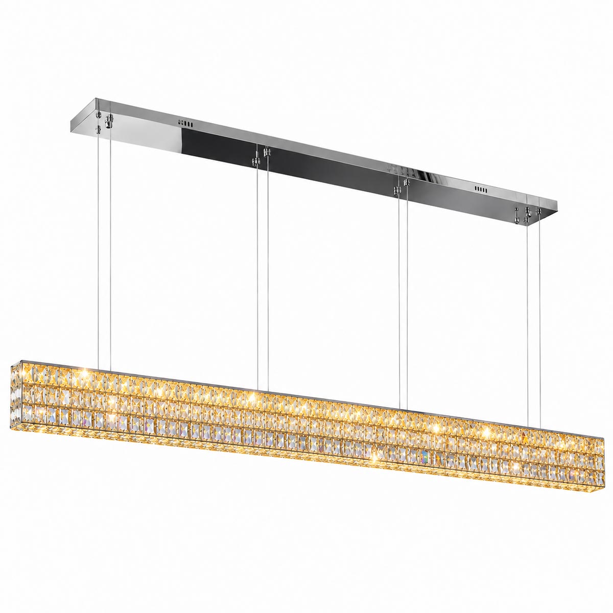 Vienna Linear Rectangular Crystal Pendant