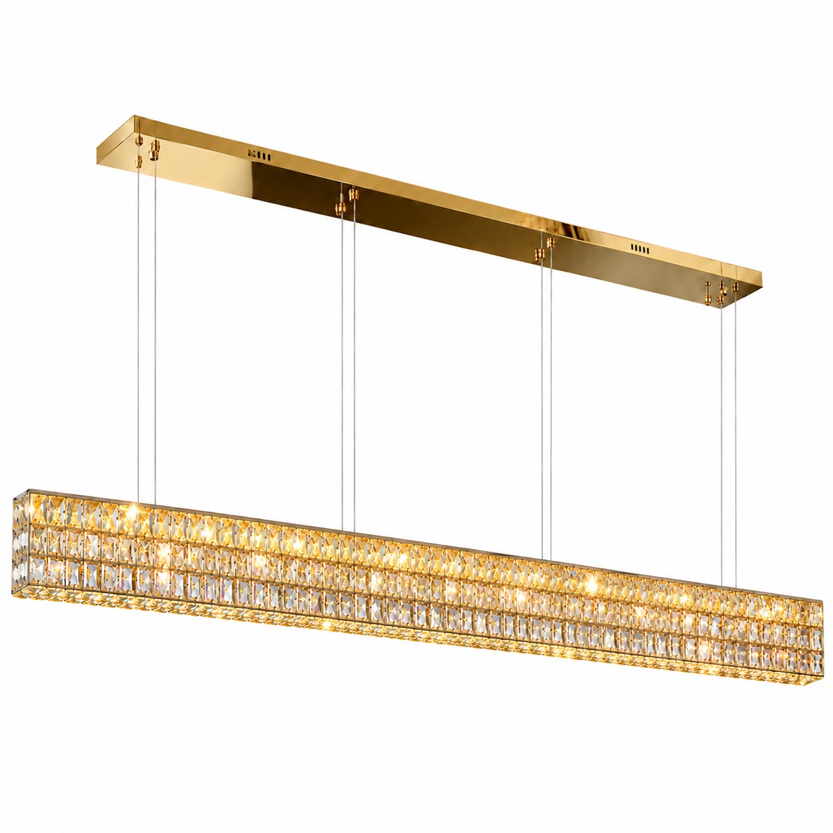 Vienna Linear Rectangular Crystal Pendant