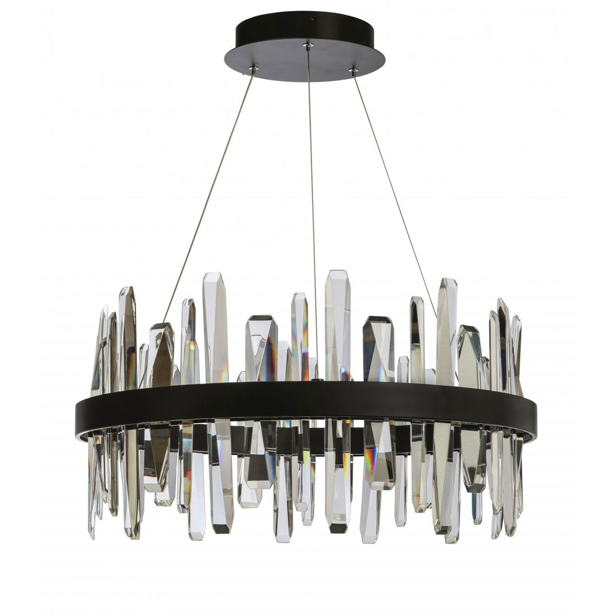 Acien Round LED Crystal Pendant Light