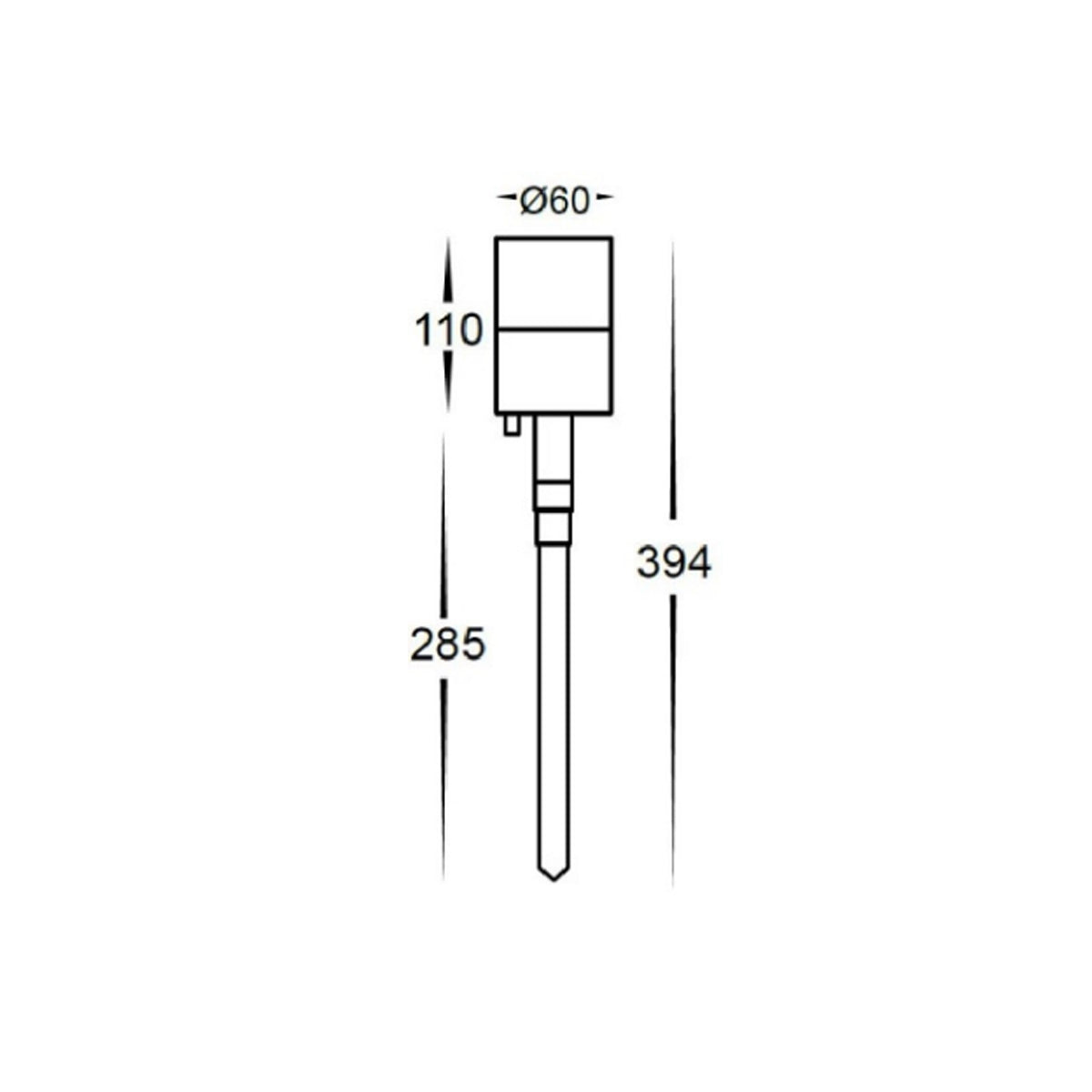 Adjustable Garden Spike Light - Aluminium