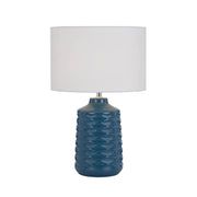 Agra Ceramic Table Lamp with Fabric Shade