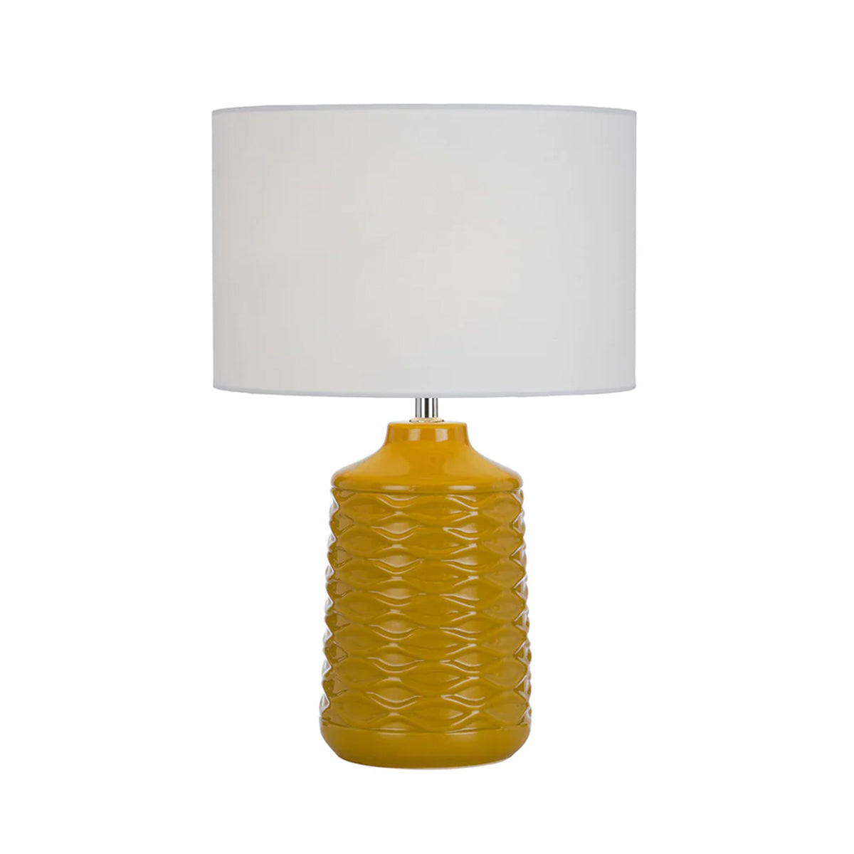 Agra Ceramic Table Lamp with Fabric Shade