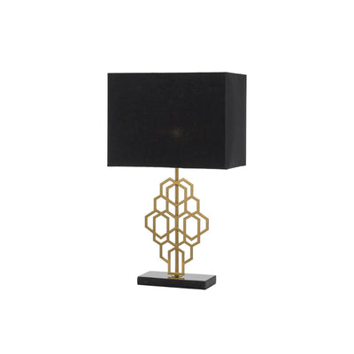 Akron Small Table Lamp with Marble Base - Elegant Lighting