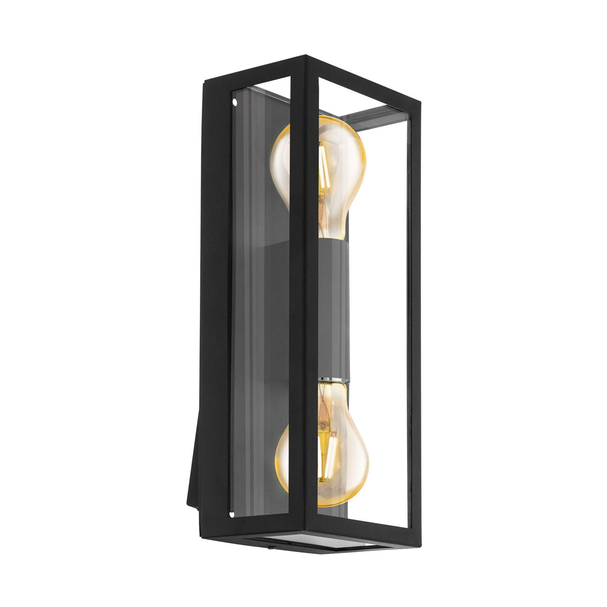 Alamonte Twin 2-Light Exterior Wall Light with Clear Glass