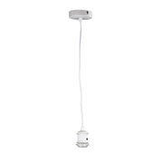 Albany White Fabric Cord Pendant