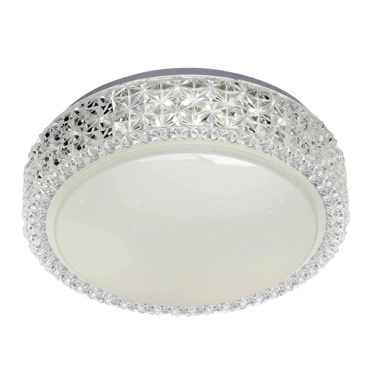 Amelia LED Decorative Oyster - White - Tri-colour