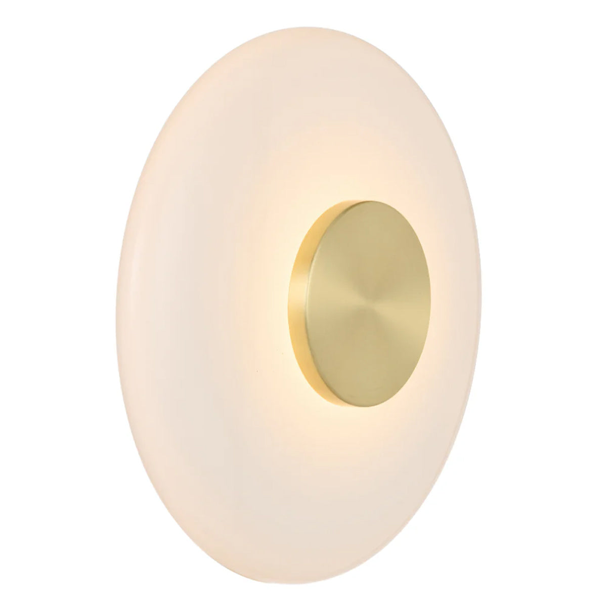Amity Wall Light Circular Modern Glass