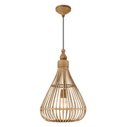Amsfield Bamboo Woven Wicker Pendant Light