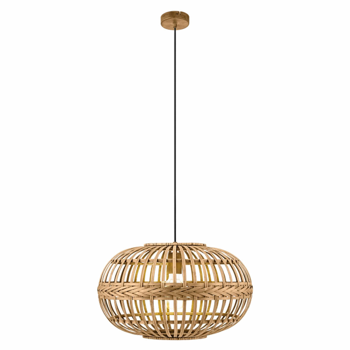 Amsfield Round Bamboo Woven Pendant Light