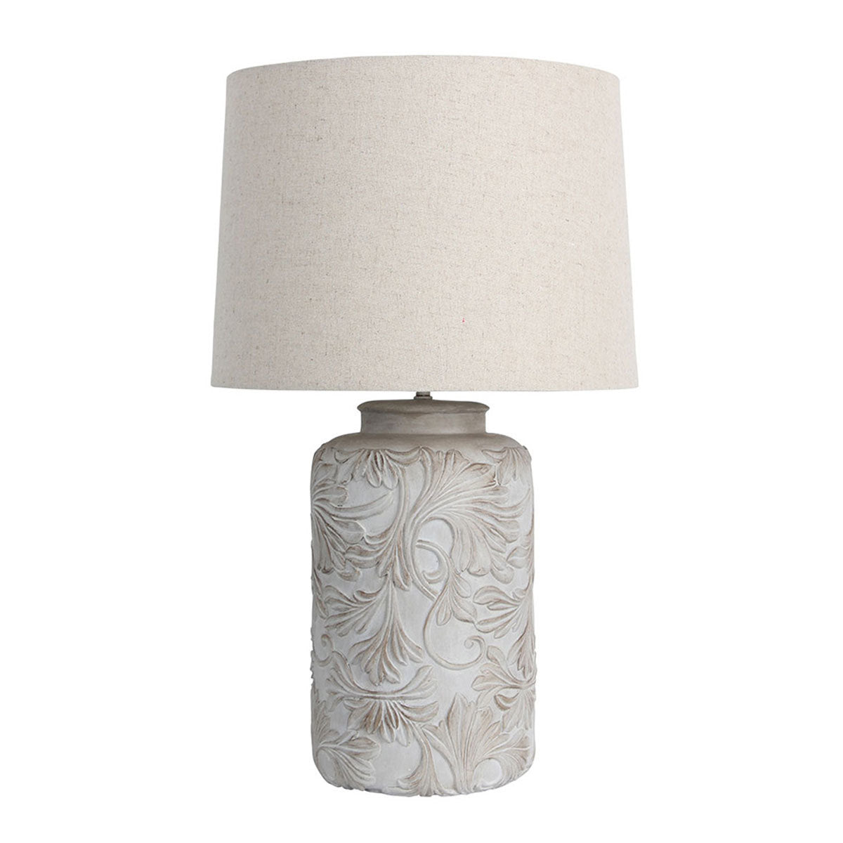 Andorra Embossed Floral Table Lamp