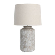 Andorra Embossed Floral Table Lamp