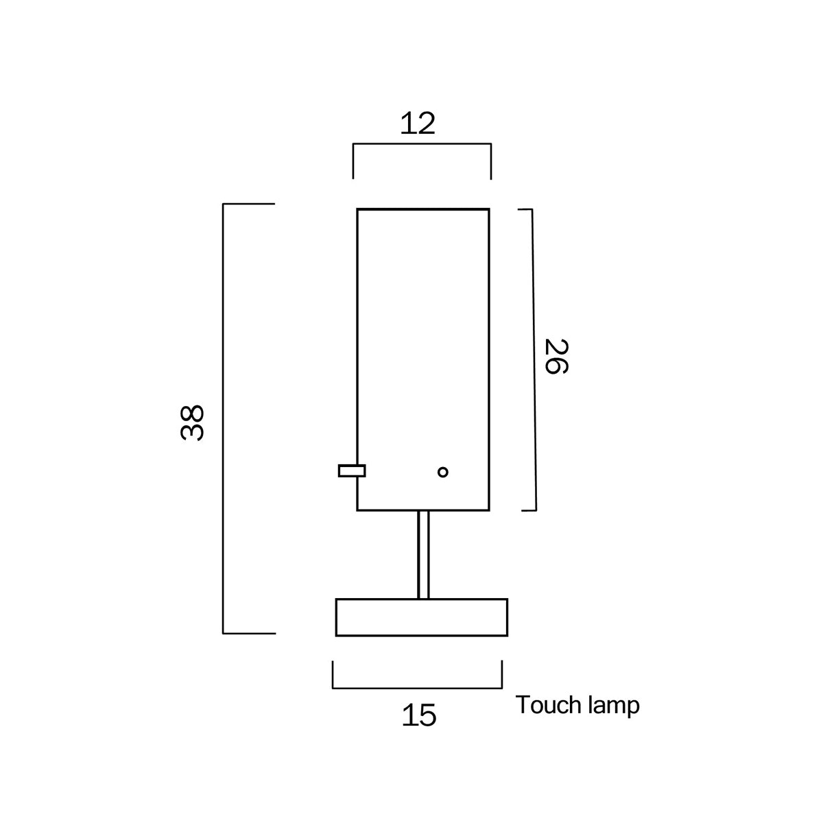 Angus Table Lamp Satin Nickel with E27 Holder