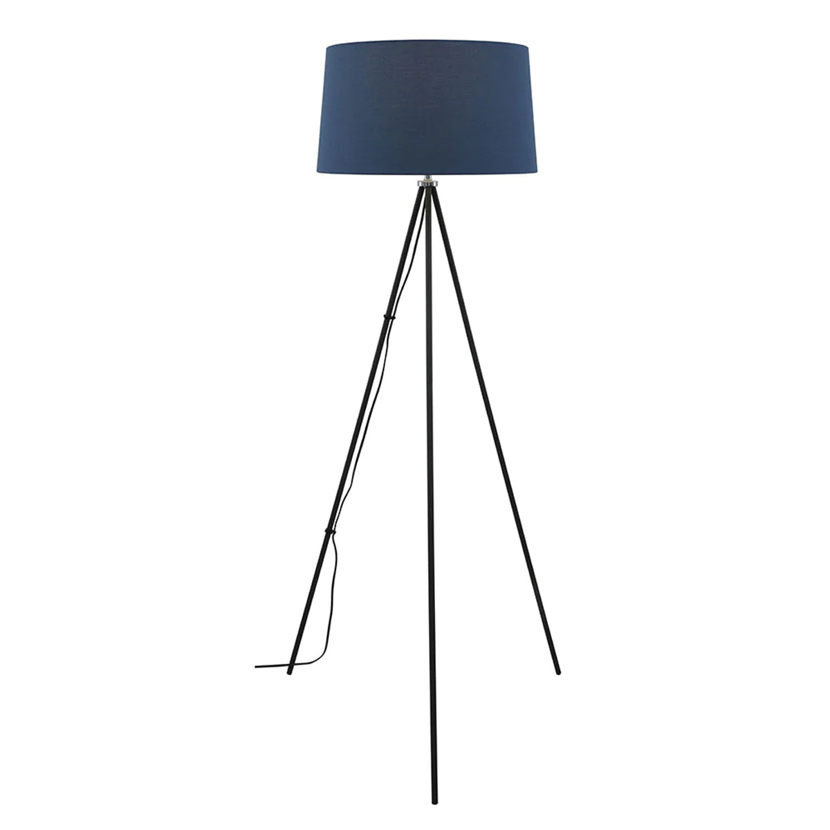 Anna Floor Lamp Fabric Shade with Metal Base