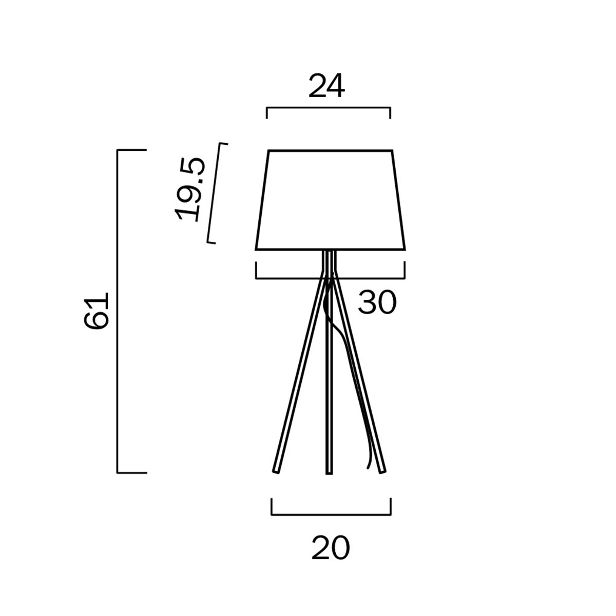 Anna Table Lamp with Drum Shade
