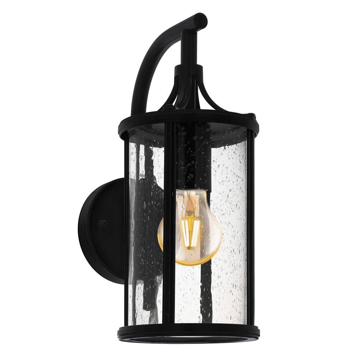 Apimare Strippled Glass Outdoor Coach Wall Light