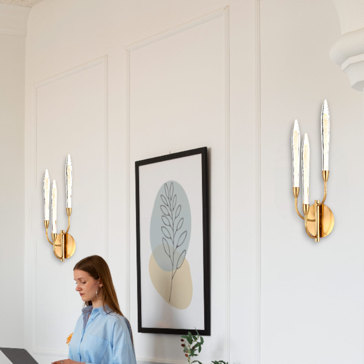 Archer 3 Light LED Wall Light with Replaceable LEDs
