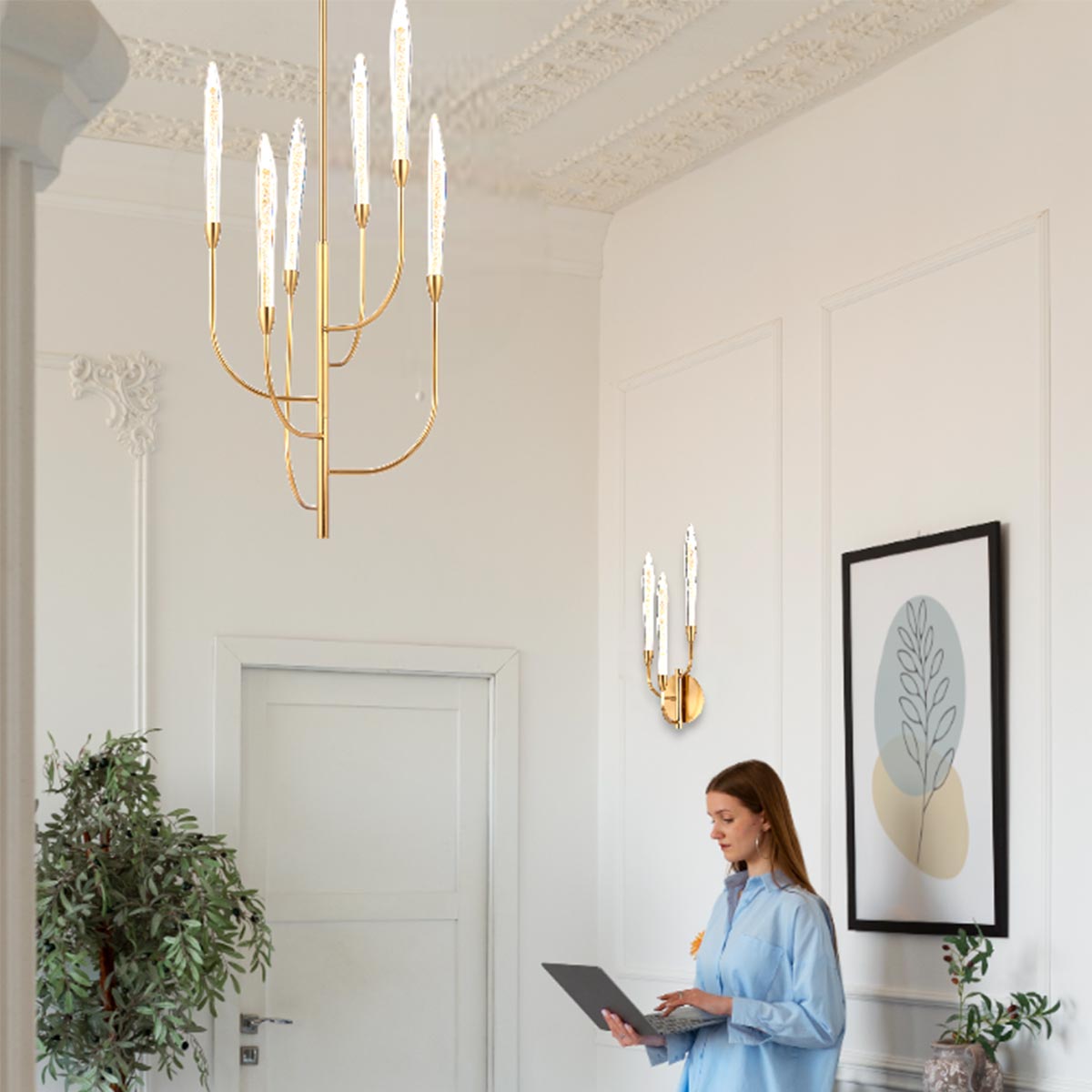 Archer 6 Light Pendant Light with Replaceable LED