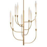 Archer 9-Light LED Pendant Light with Gold Leaf Arms