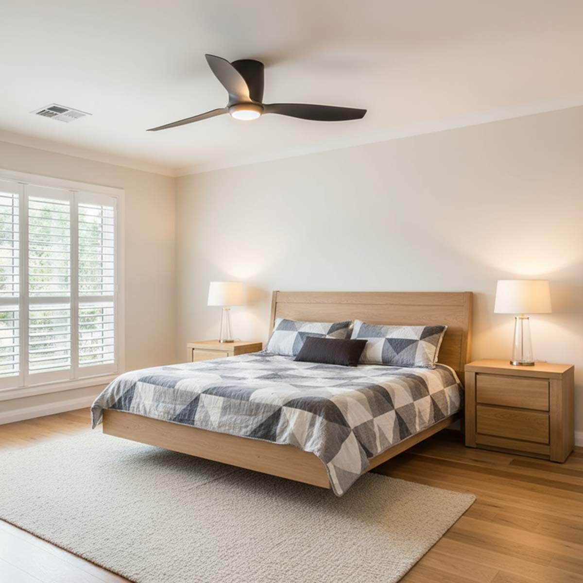 Ares 52" Low Profile Smart DC Ceiling Fan with LED Light & Remote