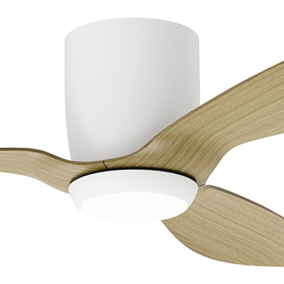Ares 52" Low Profile Smart DC Ceiling Fan with LED Light & Remote