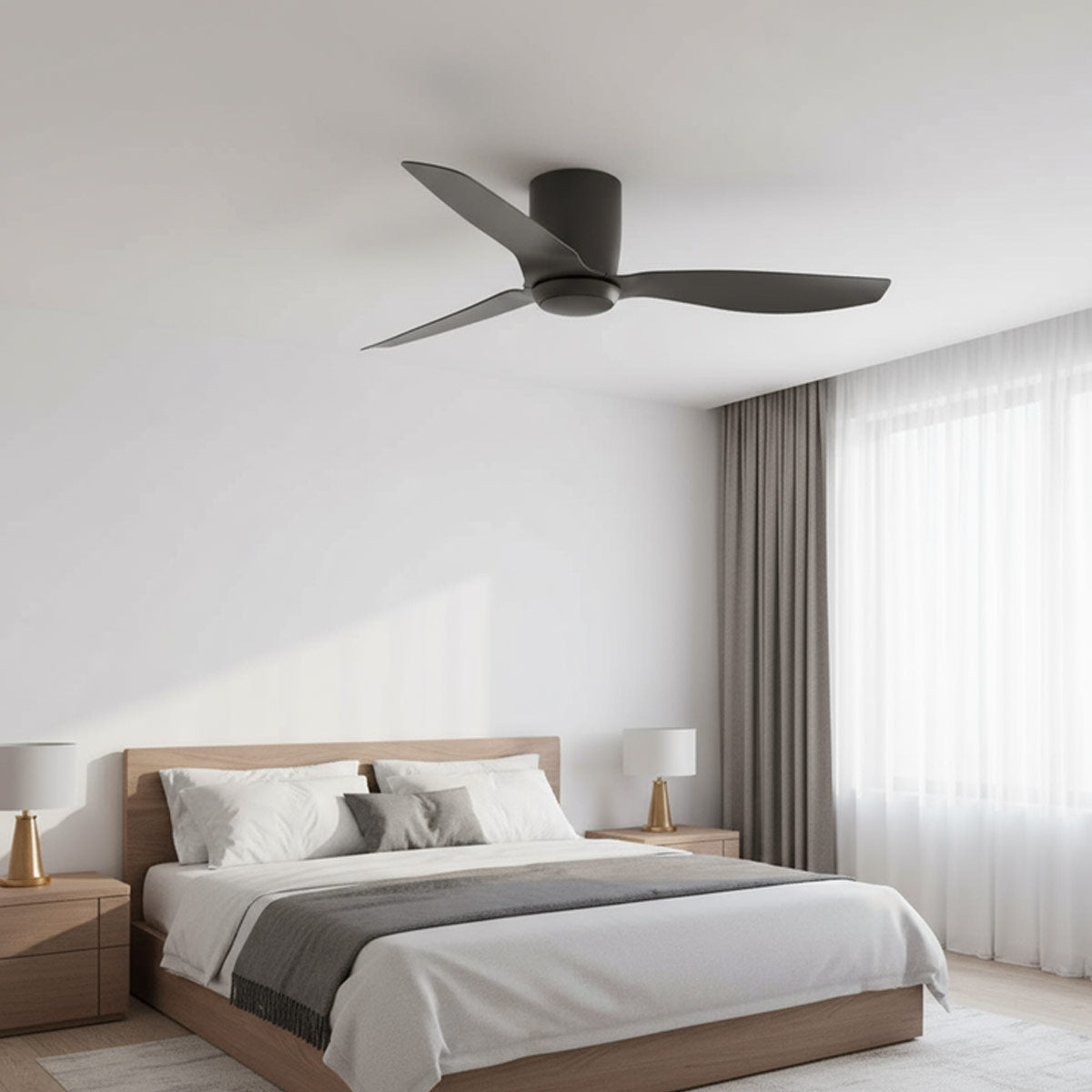 Ares 52" Low Profile Smart DC Ceiling Fan with Remote