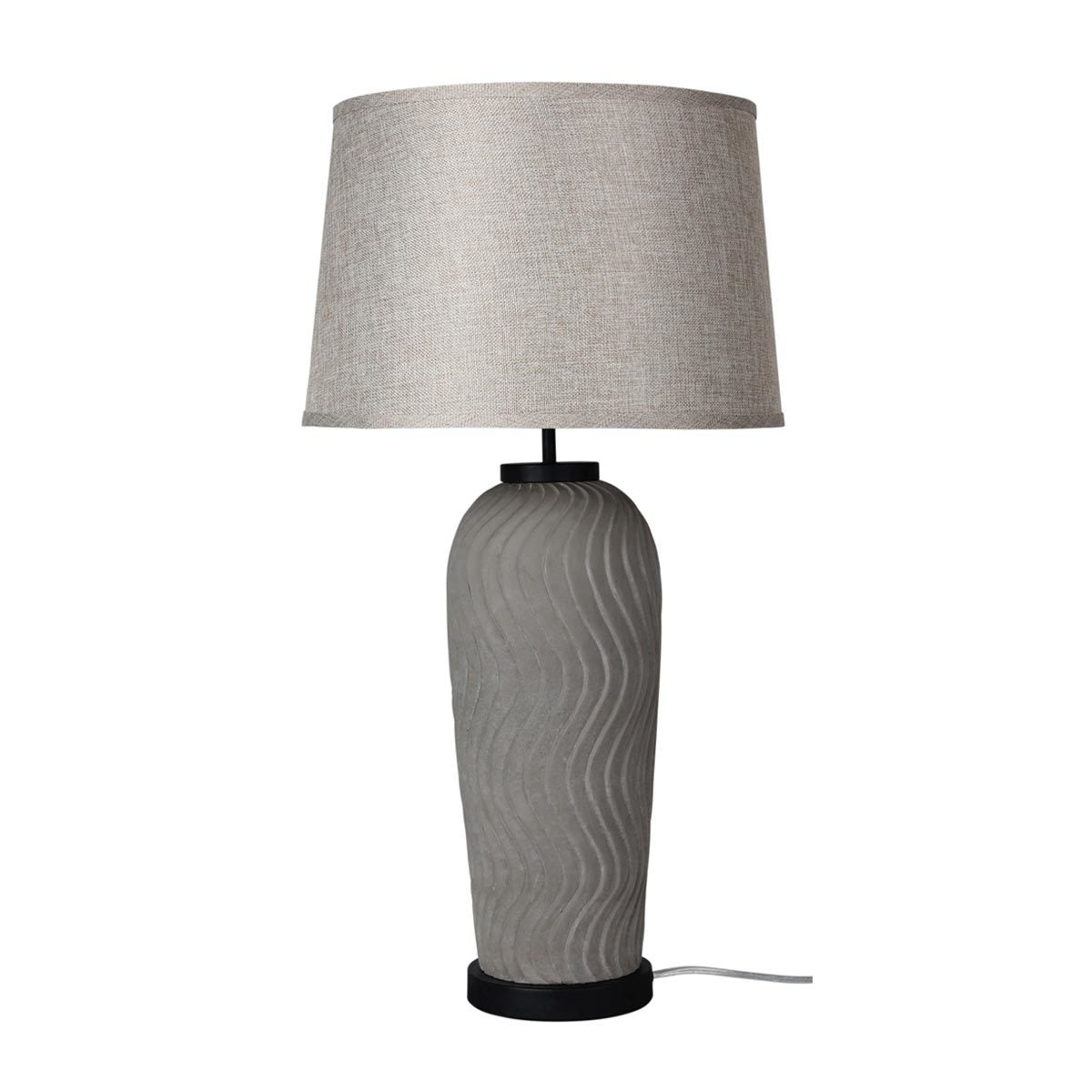 Argos Ribbed Concrete Table Lamp