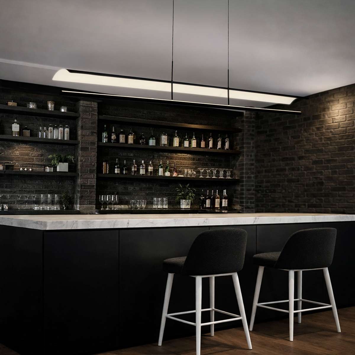 Ariva Linear Bar Pendant Light with LED