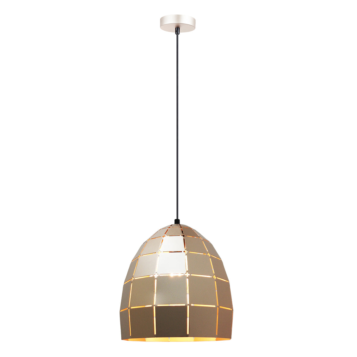 Armis Iron Tiled Pendant Light Ellipse