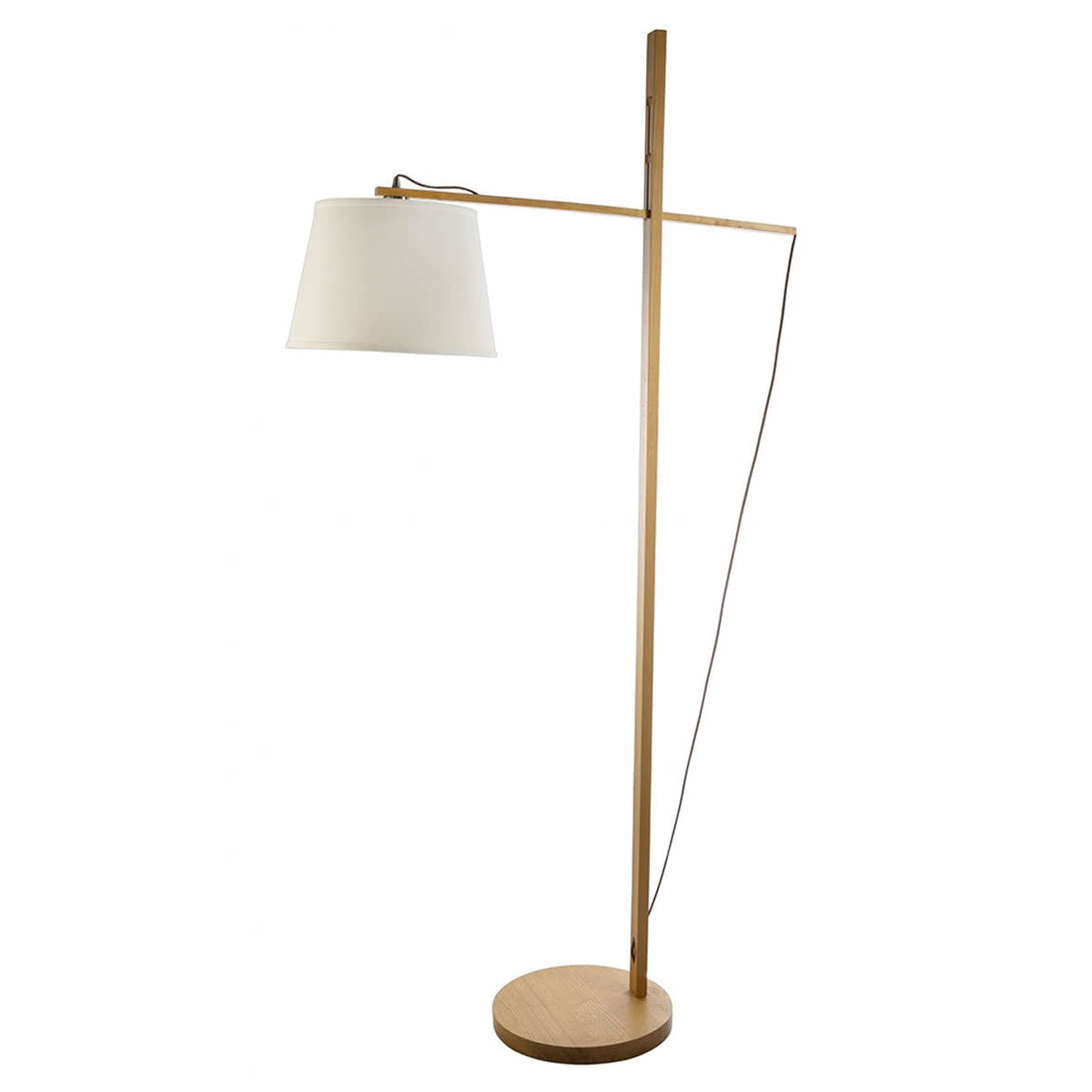 Artem Natural Timber Adjustable Floor Lamp