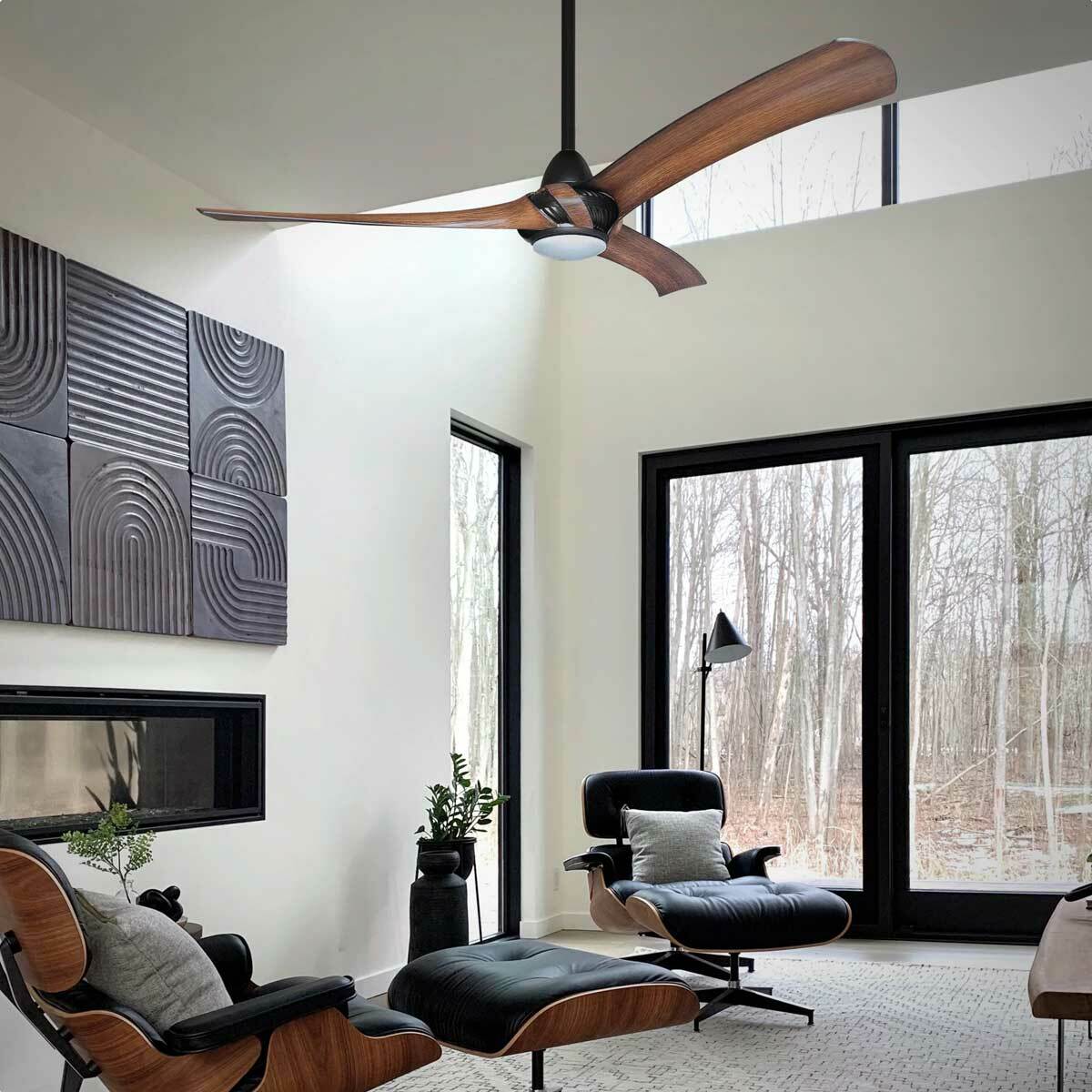 Arumi 3 Blade 52" AC Ceiling Fan with LED Light