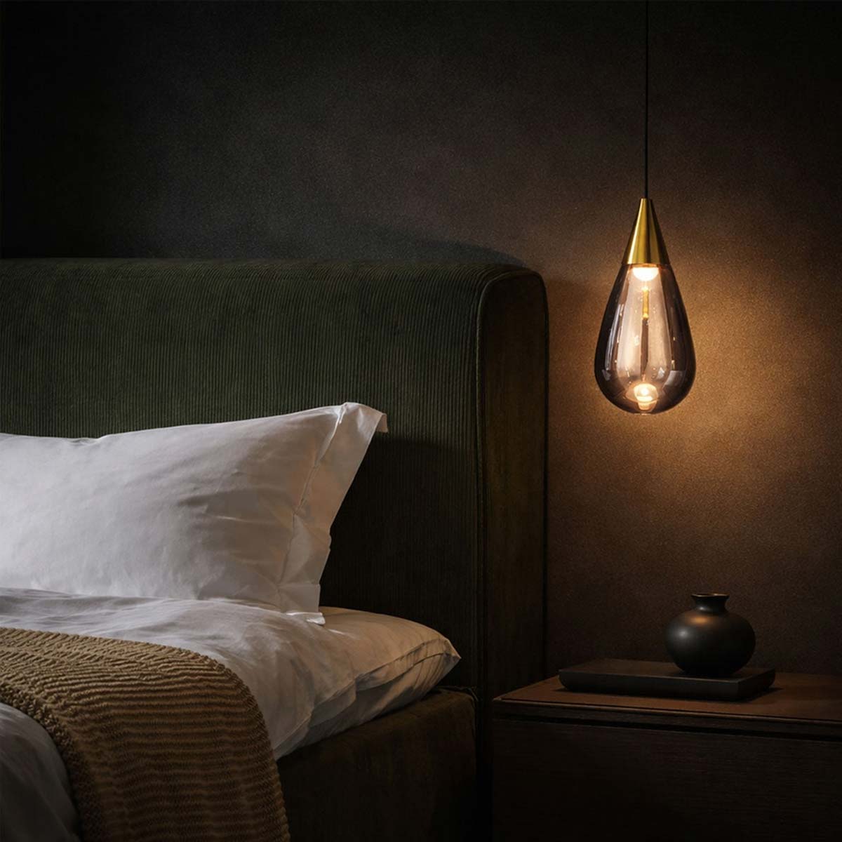 Atico Glass Drop LED Pendant Light