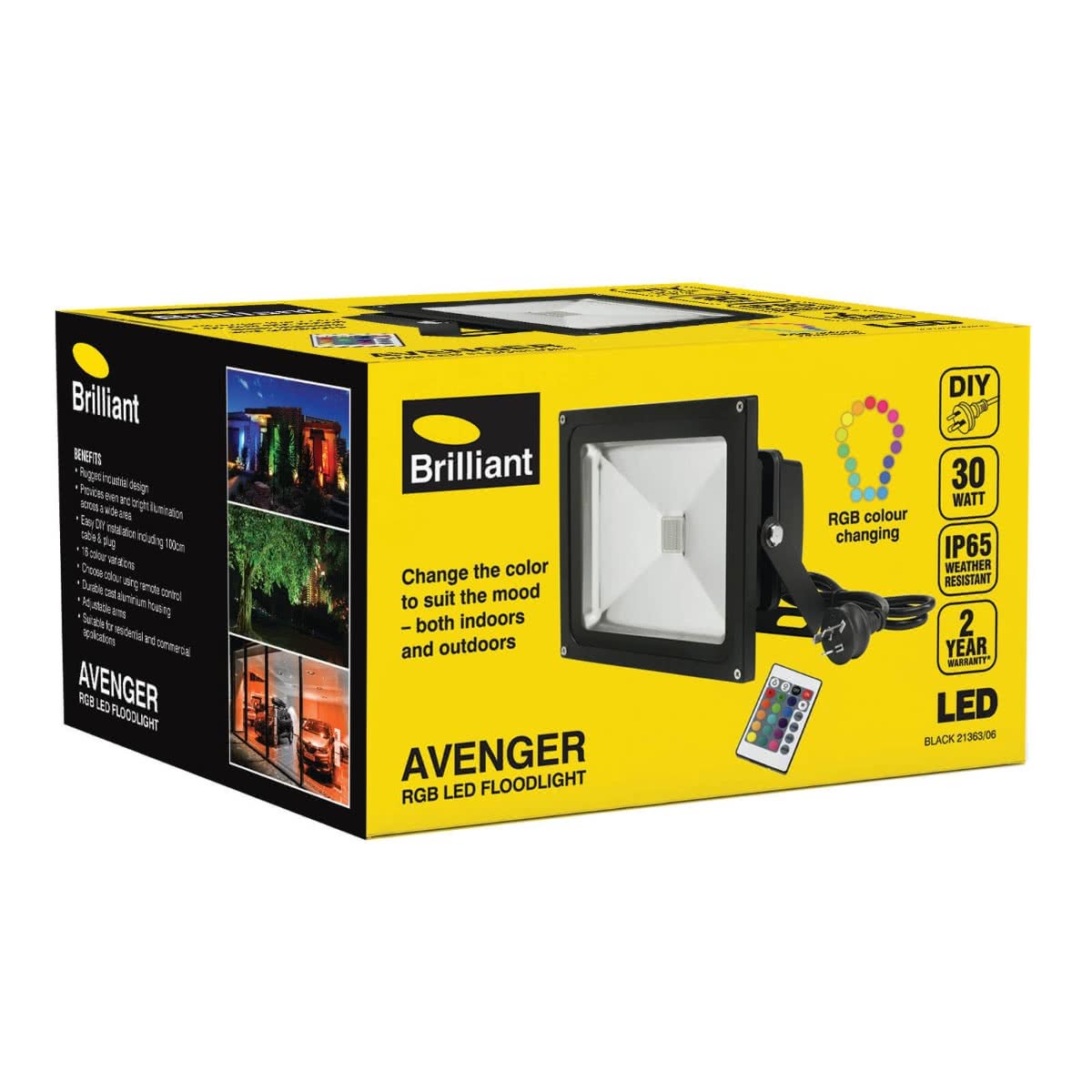 Avenger Floodlight 30W LED Adjustable Arm
