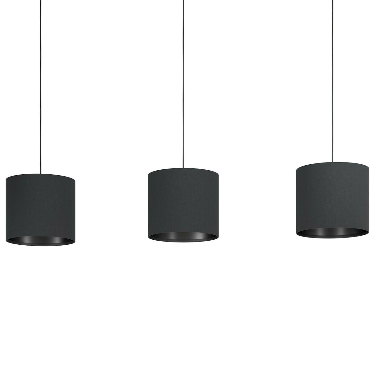 Balnario 3 Light Linear Pendant with Fabric Shade