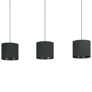 Balnario 3 Light Linear Pendant with Fabric Shade