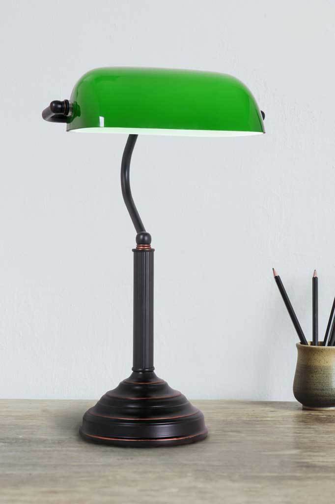 Premium Vintage Large Bankersville Desk Table Lamp