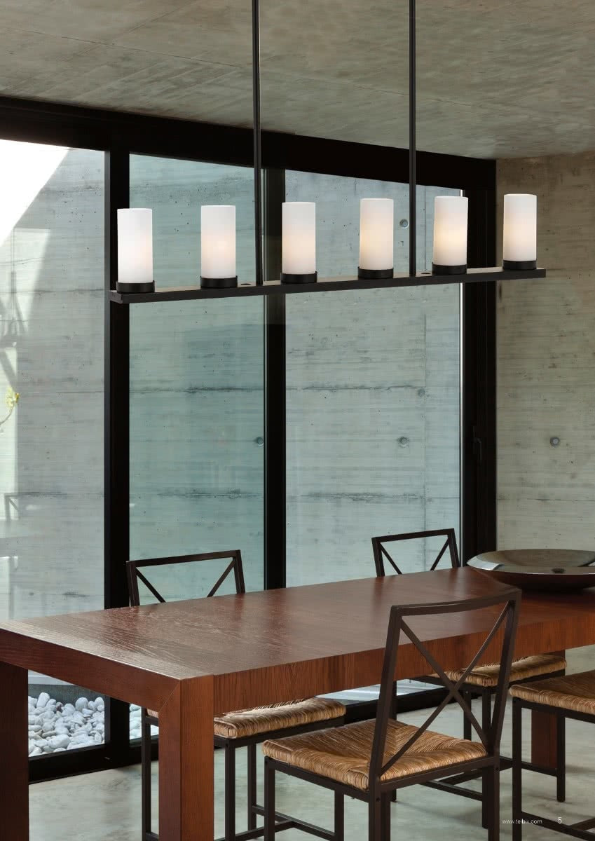 Barlow 6 Light Pendant with E14 Fittings - Modern Hamptons Style