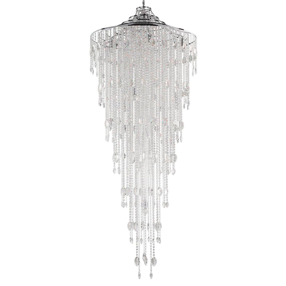Beires 12 Light Crystal Pendant Light with Chrome Finish