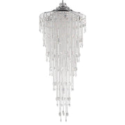 Beires 12 Light Crystal Pendant Light with Chrome Finish
