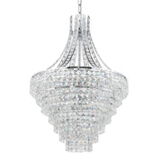 Beires 8 Light Crystal Pendant Light with Chrome Finish