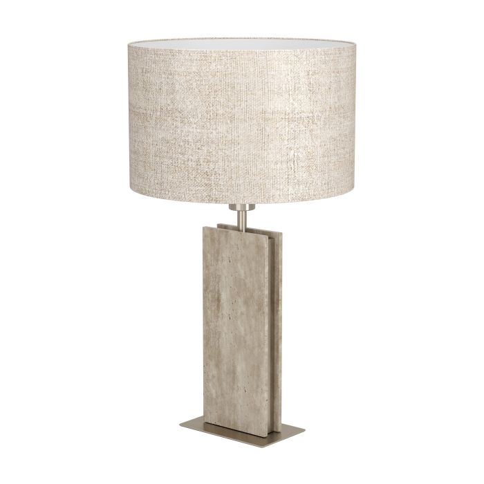 Belesar Table Lamp with Fabric Drum Shade