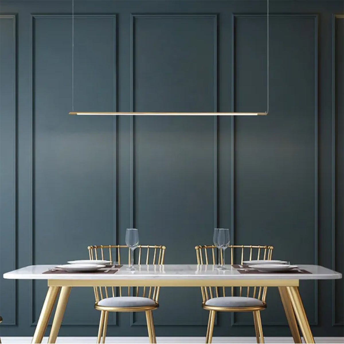 Bert Metal Modern Minimal 1400mm Linear Pendant Light